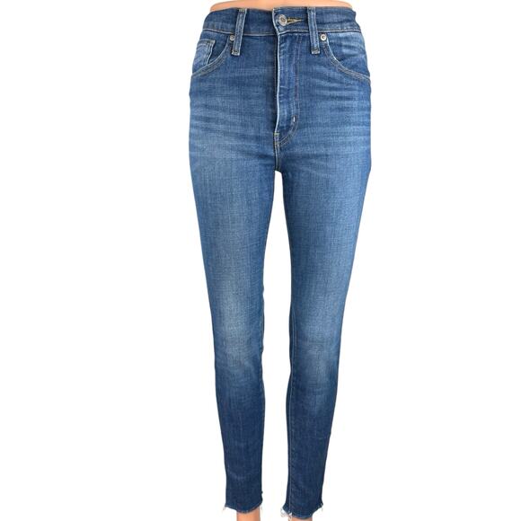 Levi's Blue Medium Wash Millie Ankle High Rise Super Skinny Denim Jeans Size 26 - Picture 1 of 5